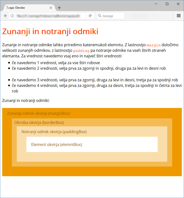 Slika vaje 07: Zunanji in notranji odmiki