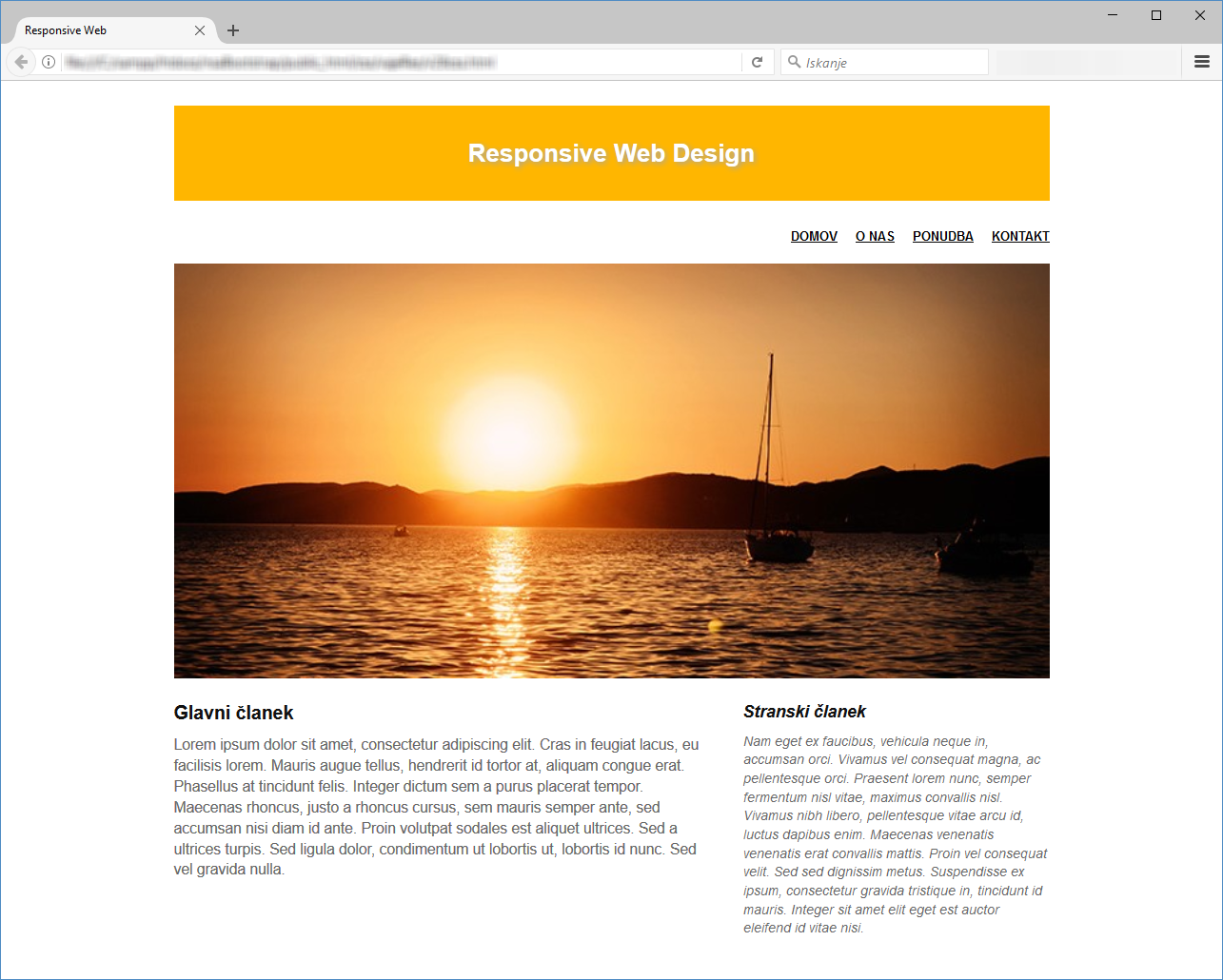 Slika 28.vaje: Responsive Web